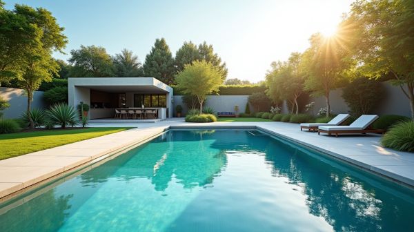 Choisir une piscine coque rectangulaire : pour un jardin moderne