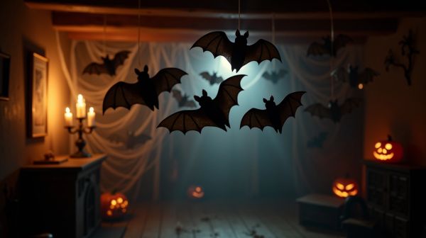 Comment créer une ambiance terrifiante avec des chauves-souris d'Halloween