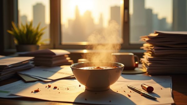 Déjeuner chaud au travail quand il n'y a pas de micro-ondes