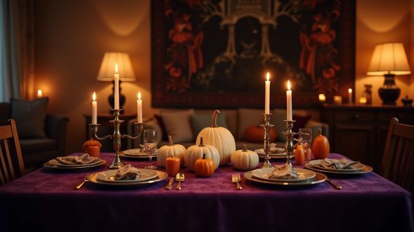 Halloween à la maison : une table qui fait son effet sans décoration jetable