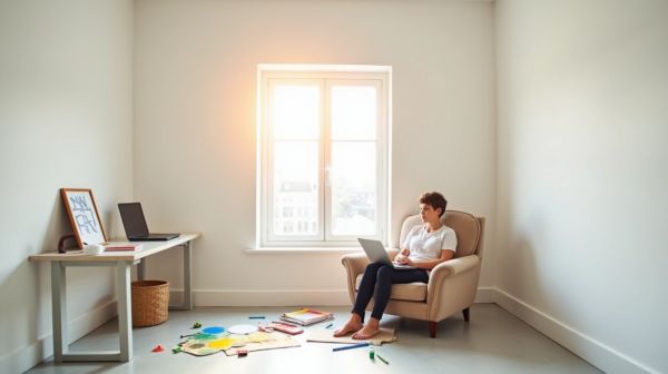 Trois murs blancs et un budget de 25 euros : le pari couleur
